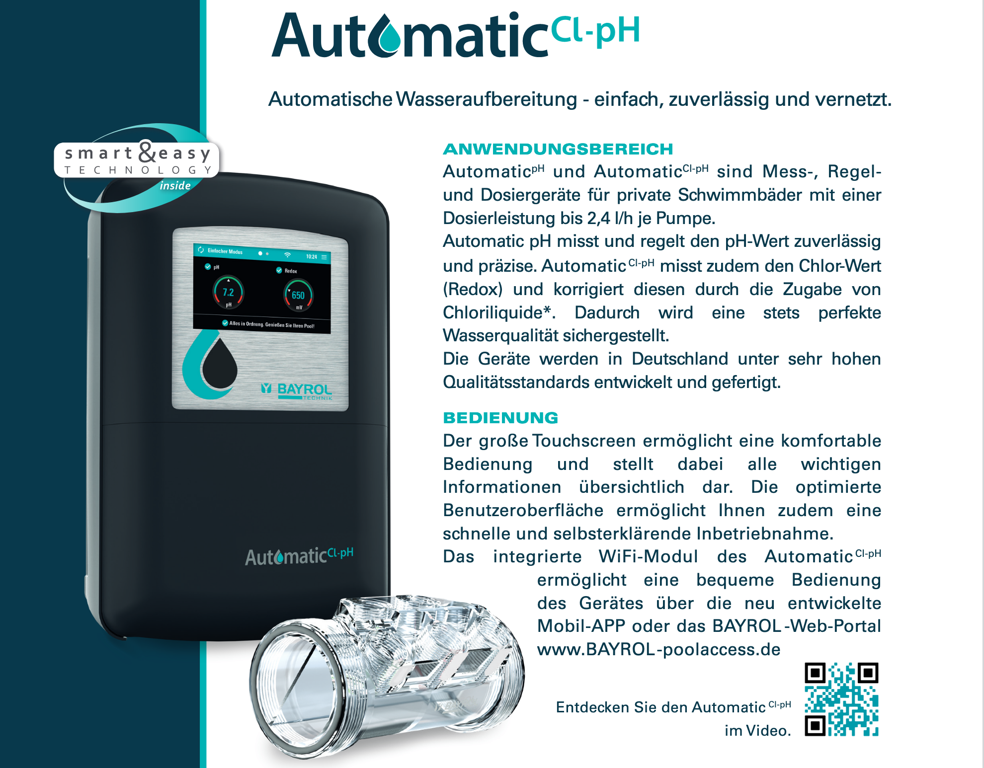 Bayrol Automatic Cl / PH Dosieranlage inkl W-Lan Bayrol Automatic Cl / PH Dosieranlage inkl W-Lan