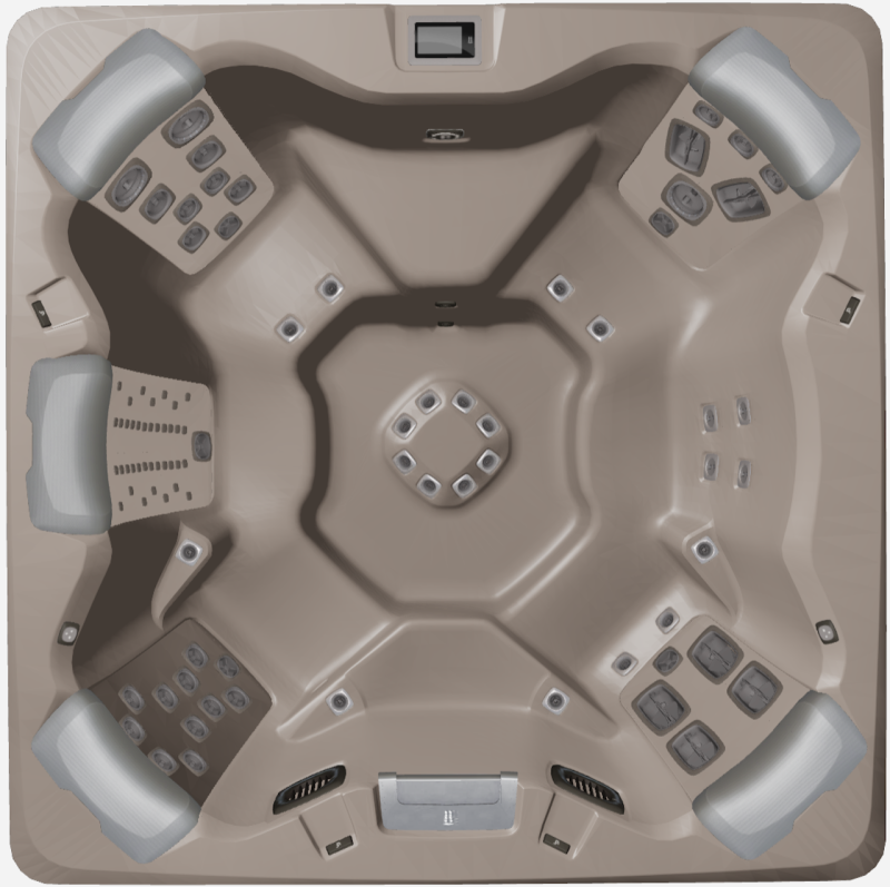 Bullfrogspas Outdoor Whirlpool A7 Select 224x224x92cm