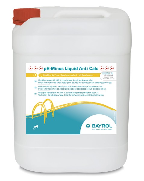 Bayrol pH Minus Liquid Anti Calc 20 Liter Konzentration 14,9% ideal für Dosieranlagen