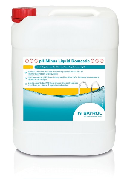 Bayrol pH Minus Liquid Domestic 10 Liter Konzentration 14,9% ideal für Dosieranlagen Bayrol pH Minus Liquid Domestic 10 Liter Konzentration 14,9% ideal für Dosieranlagen