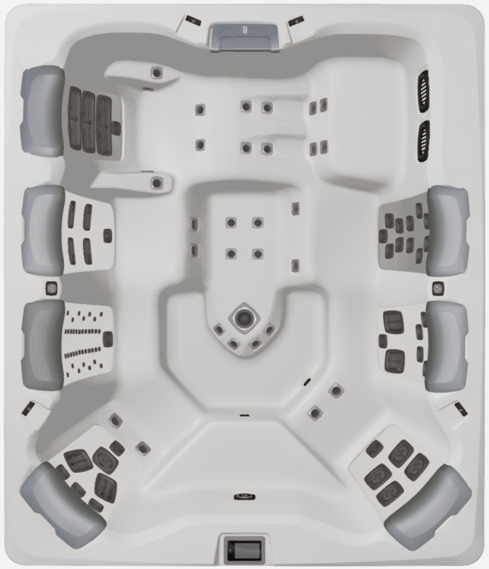 Bullfrogspas Outdoor Whirlpool A9L Select 277x239x97cm